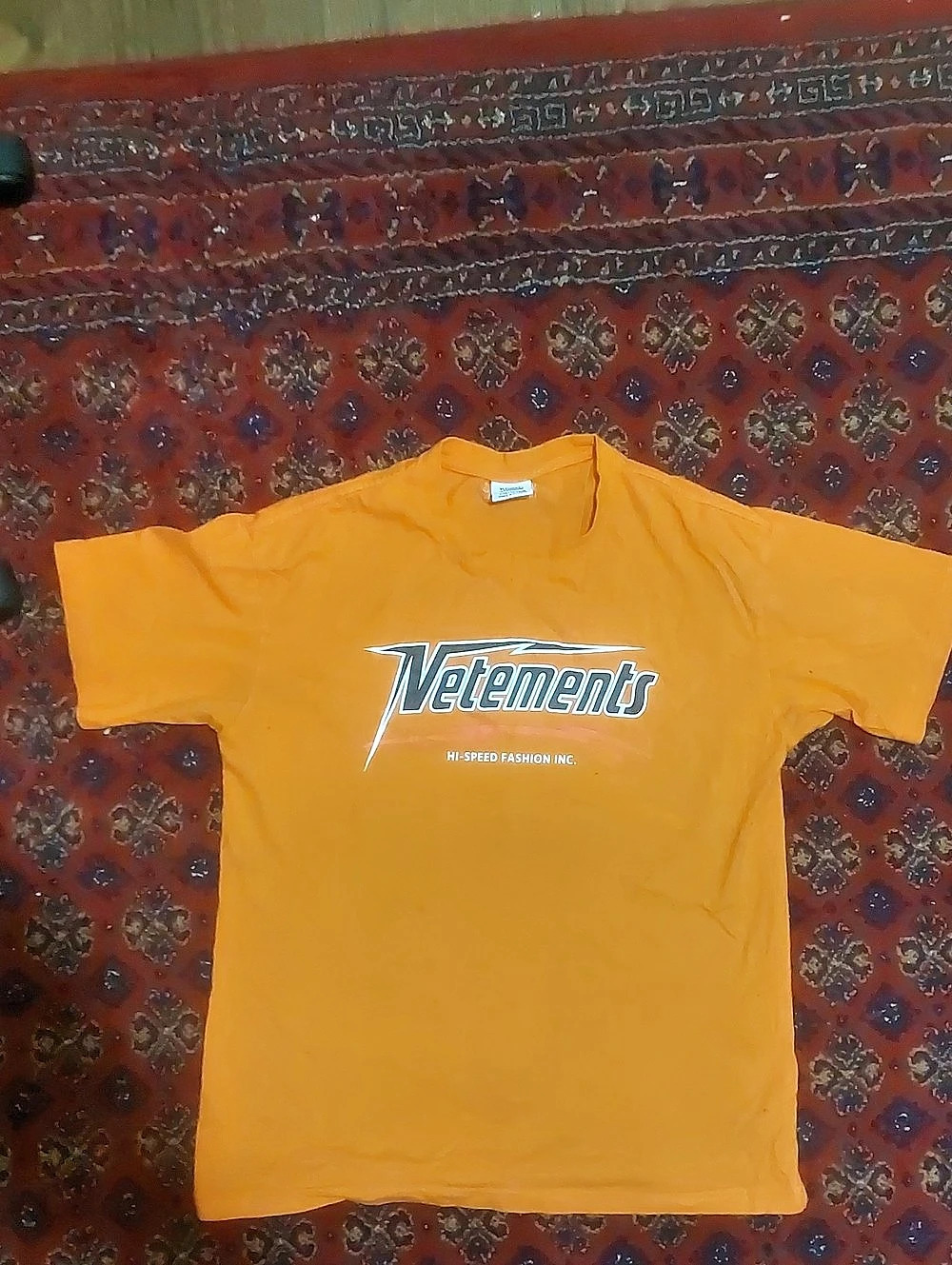 Vetements Hi-Speed Neon Orange T-Shirt